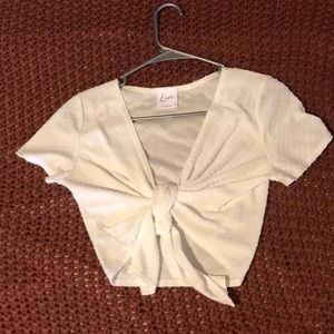 livi tie front top size large